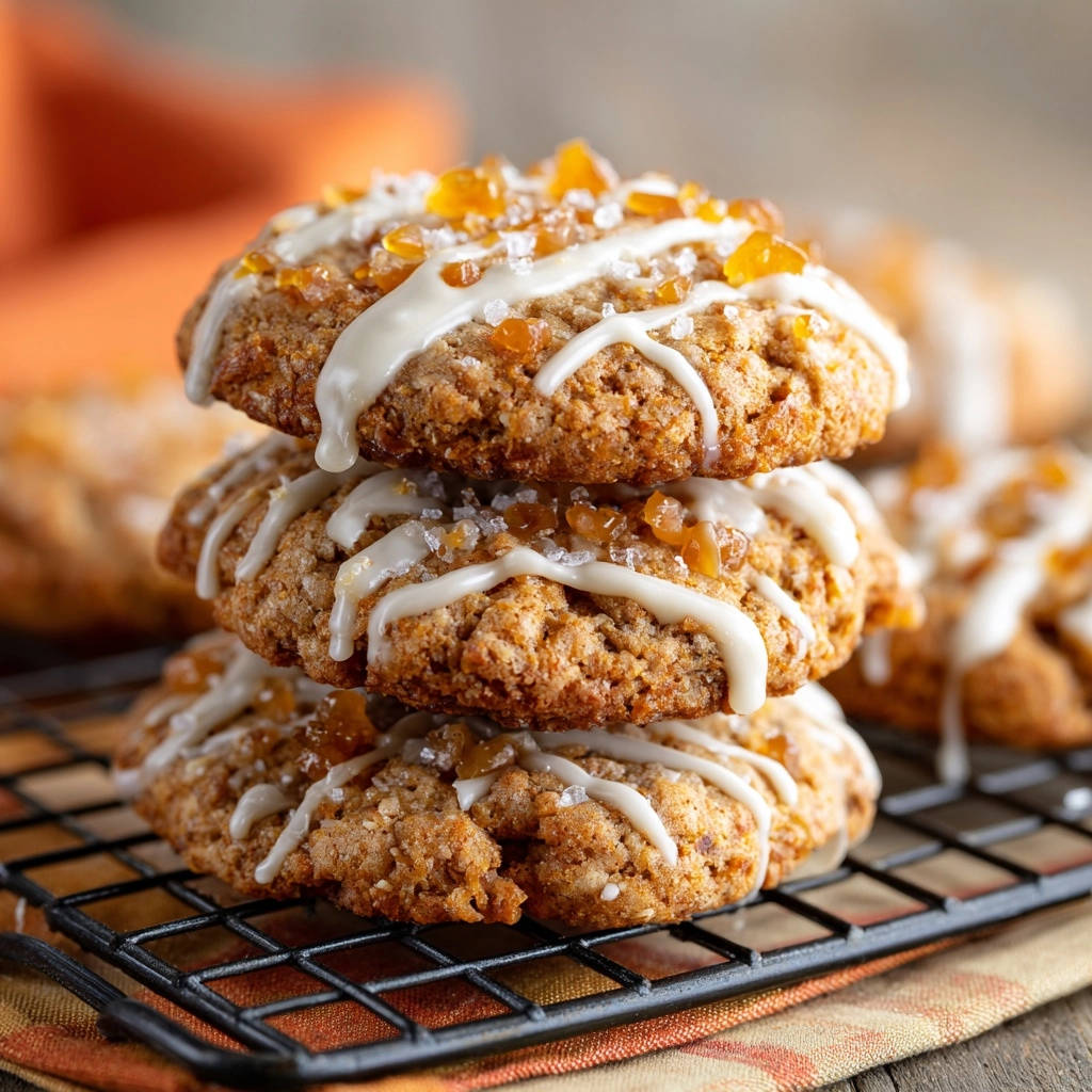 Saftige Orangen-Salz-Kekse mit weißem Schokoladen-Drizzle