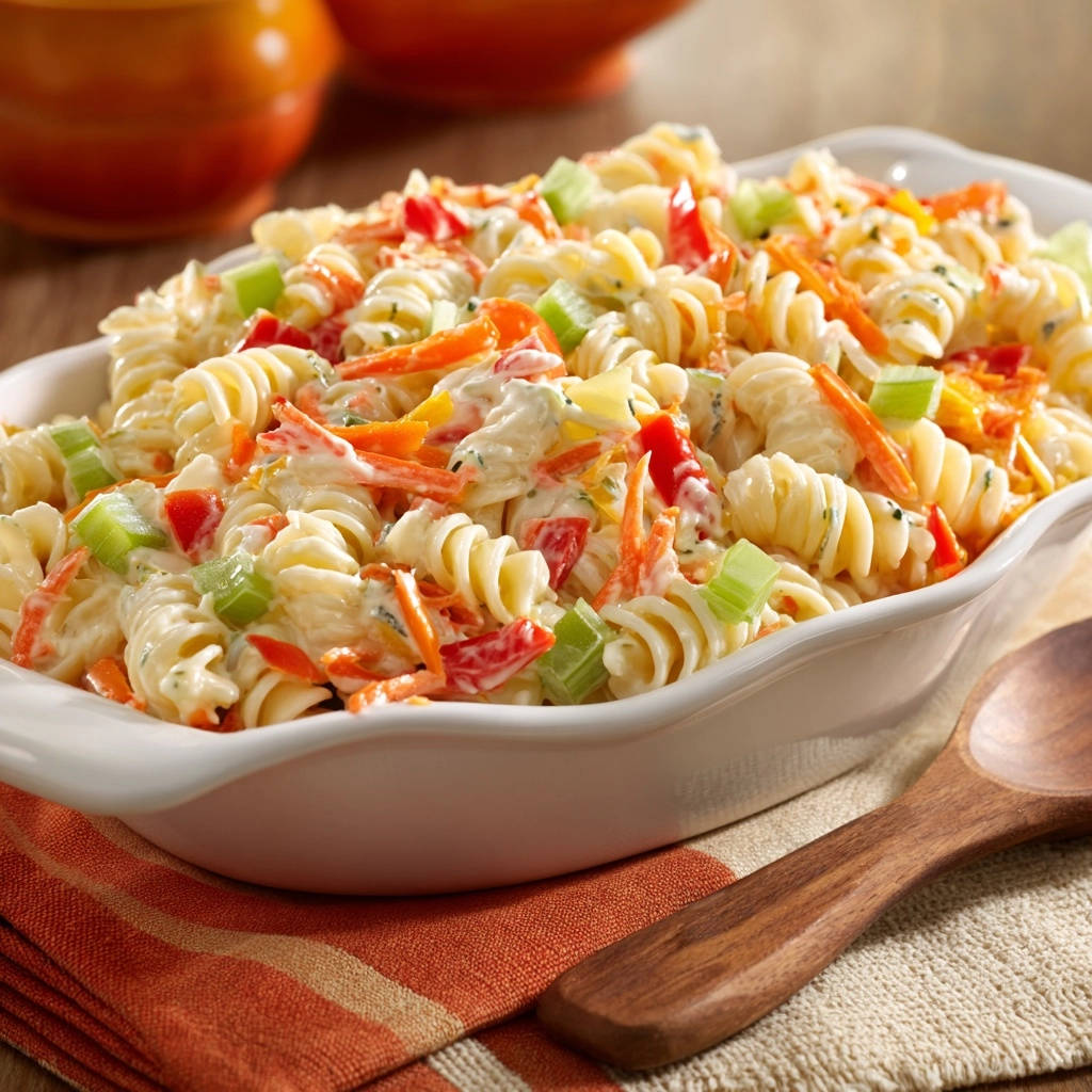Cremiger Frühlings-Nudelsalat