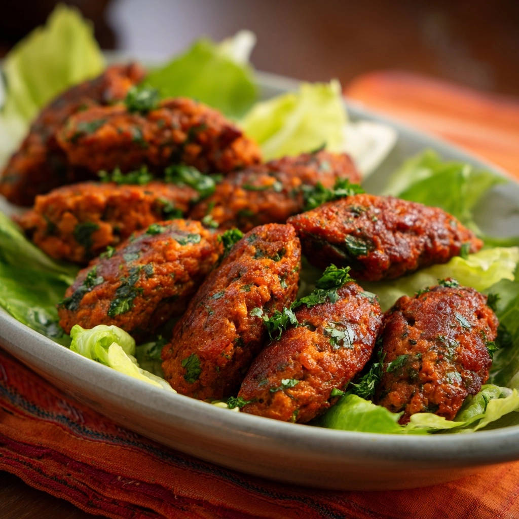 Rote Linsen-Küchlein