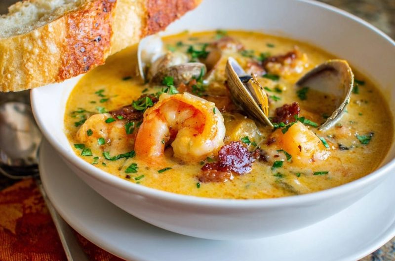 Cremige Meeresfrüchte-Chowder