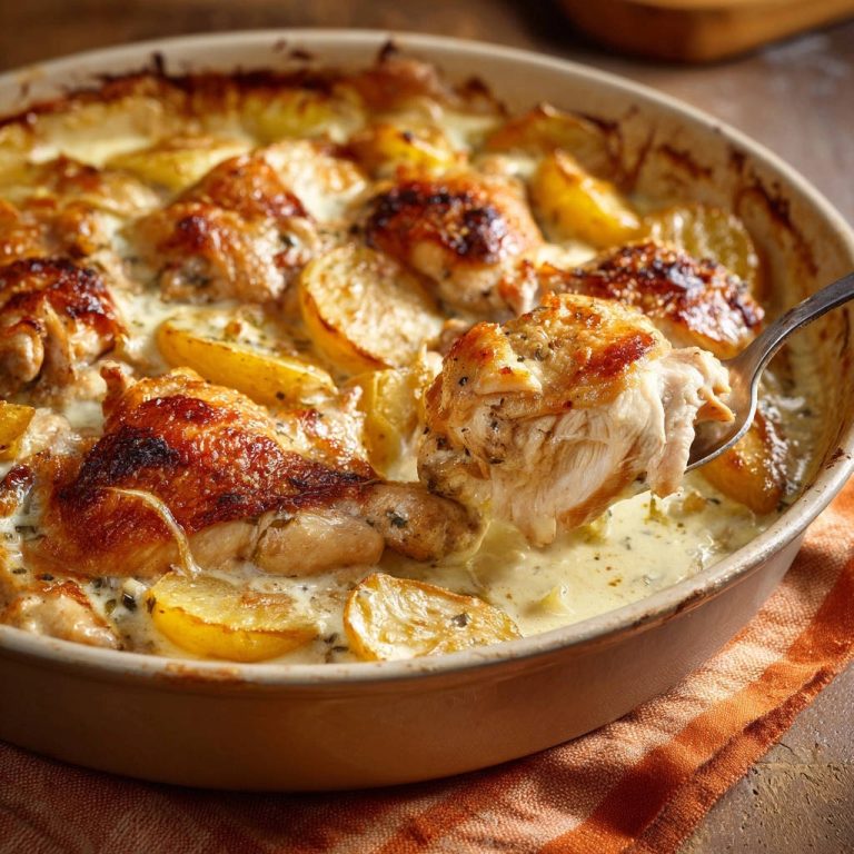 Cremiges Ofenhähnchen mit Rosmarinkartoffeln: Ihr saftiges Familienrezept