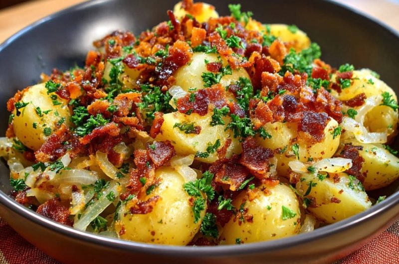 Deftige Bratkartoffeln mit knusprigem Bacon