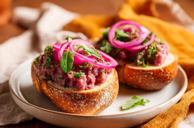 Edles Tatar-Brötchen