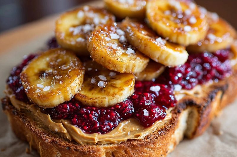 Goldbrauner Bananen-Traum-Toast