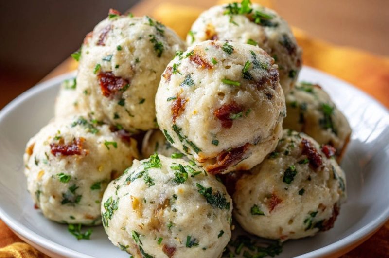 Herzhafte Speck-Kräuter-Knödel