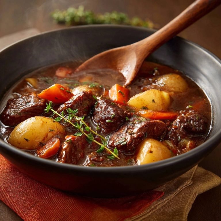 Herzhafter Rindereintopf: Zartes Fleisch, das auf der Zunge zergeht