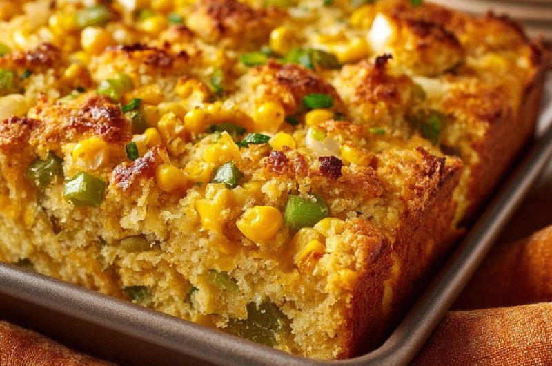 Herzhaftes Mais-Käse-Backbrot
