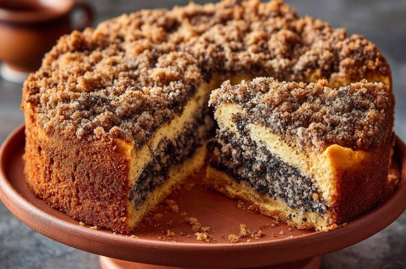 Klassischer Mohn-Streuselkuchen