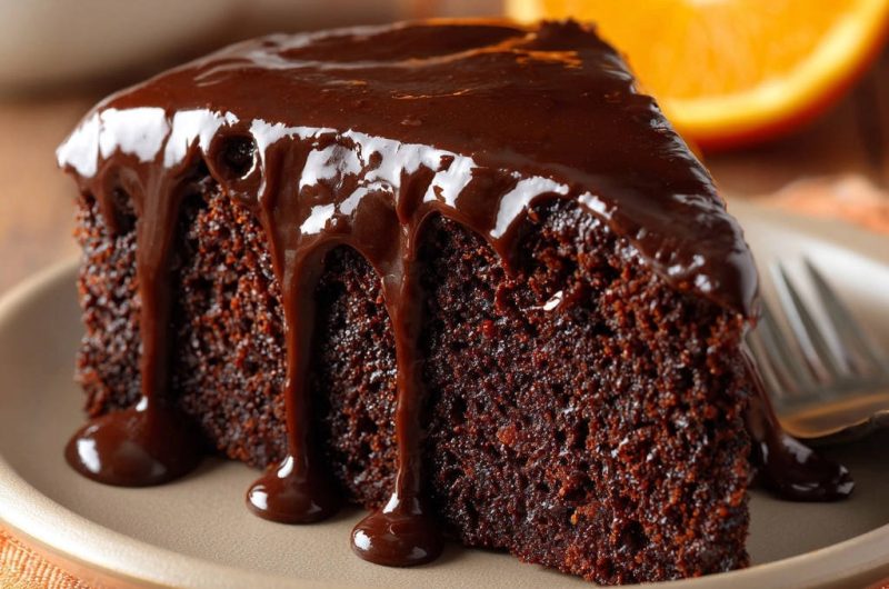 Saftiger Schoko-Orangen-Kuchen