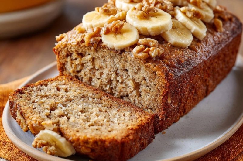 Saftiges Bananenbrot mit Walnüssen