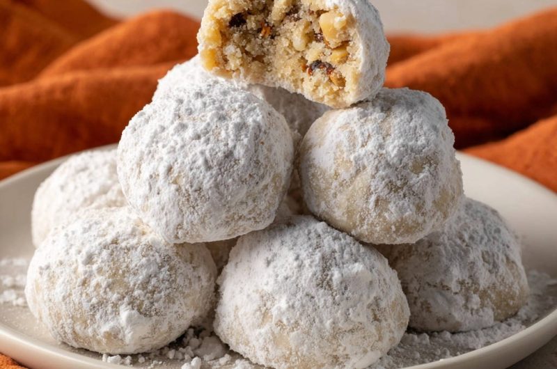 Zartschmelzende Vanille-Nuss-Kugeln