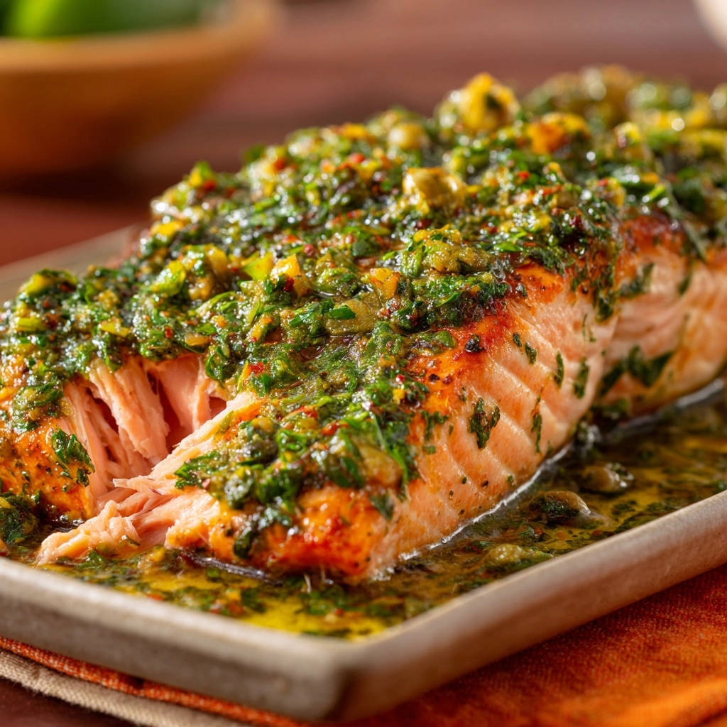 Saftiges Lachsfilet Mit Kraeuterkruste Angeschnitten 1 Saftiges Lachsfilet mit aromatischer Kräuterkruste, angeschnitten um die zarte Textur zu enthüllen.