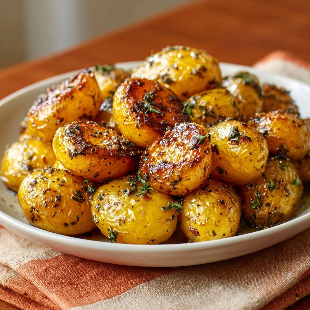 Goldbraune Kräuter-Babykartoffeln aus dem Ofen