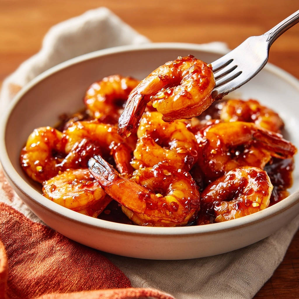 Glasierte Honig-Sesam-Garnelen