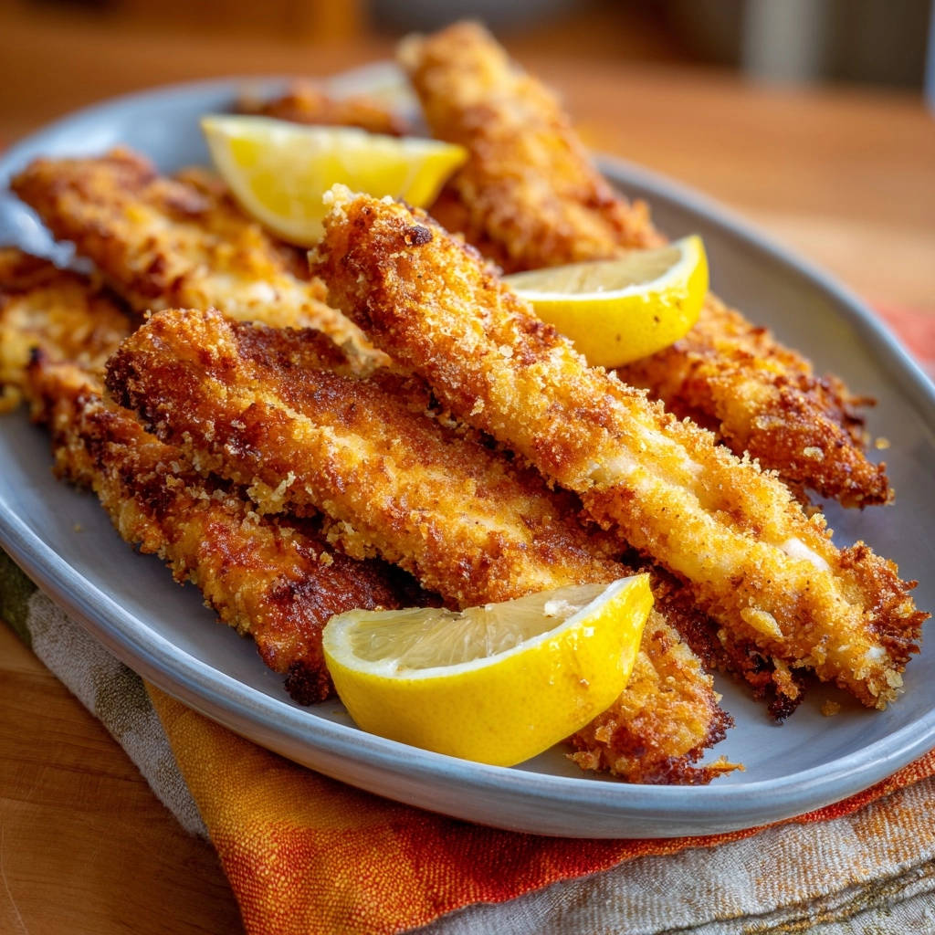 Goldbraune Fischfilets