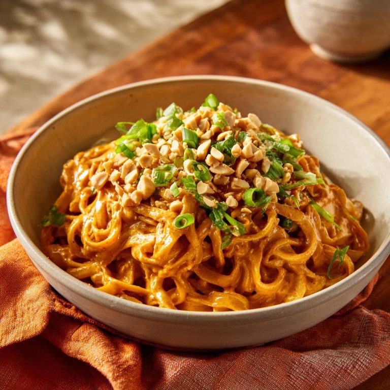 Cremige Erdnussnudeln: Das Trickrezept für perfekte Soßenhaftung