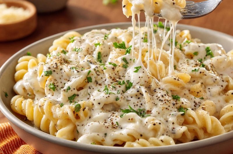 Cremige Käse-Fusilli
