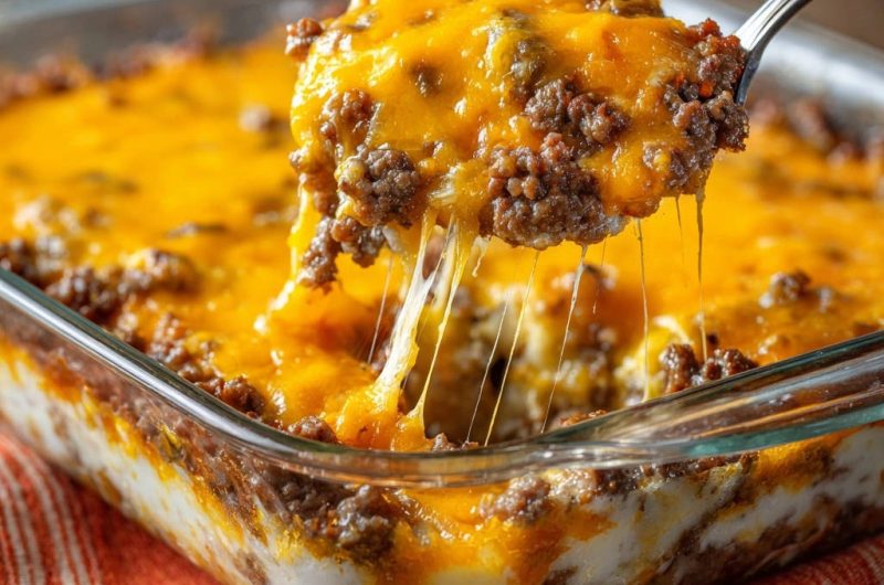 Deftiger Käse-Hack-Auflauf