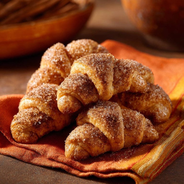 Einfache Zimt-Zucker-Hörnchen: Perfekt lockere Bissen