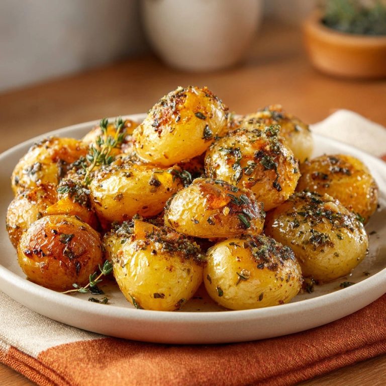 Goldbraune Kräuter-Babykartoffeln aus dem Ofen – Perfekt knusprig!