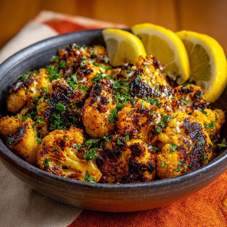 Goldbrauner Ofen-Blumenkohl mit Zitrone und Kräutern: Knusprig statt matschig!