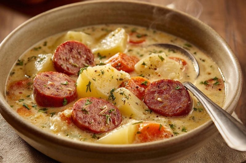 Herzhafter Wurst-Kartoffel-Eintopf