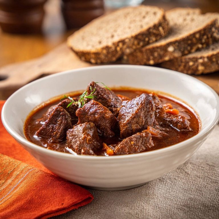 Herzhaftes Rindergulasch: Butterweich, niemals trocken!