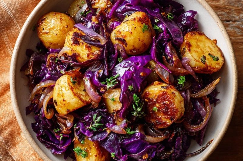 Knusprige Kartoffel-Kraut-Pfanne