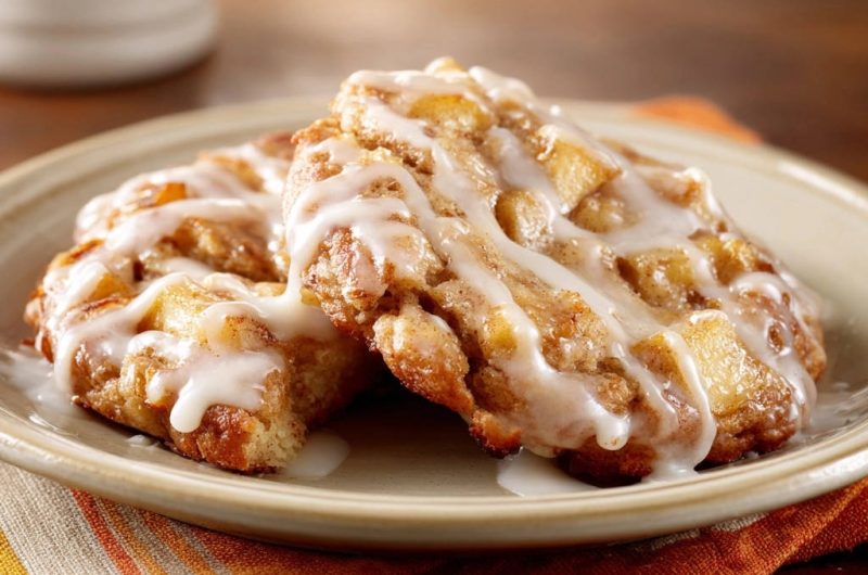 Saftige Apfelküchle mit Zimtglasur