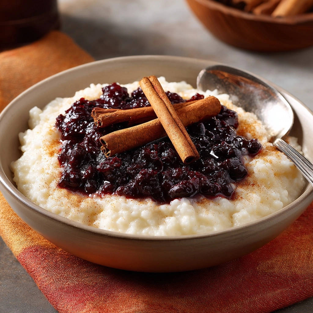 Cremiger Milchreis mit Beerenkompott