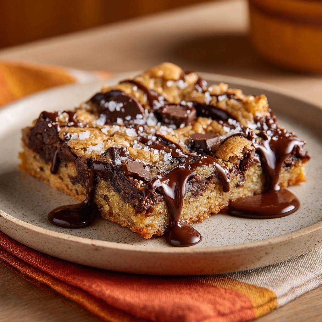 Salzige Schoko-Blondies