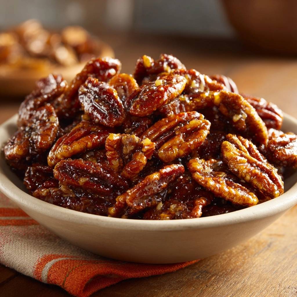 Karamellisierte Pekannüsse (Nie wieder klebende Nüsse!)