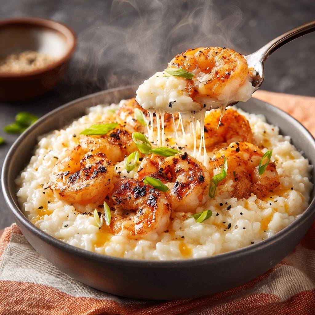 Cremiges Garnelen-Risotto