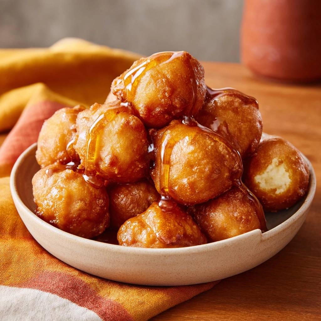 Knusprige Honigbällchen