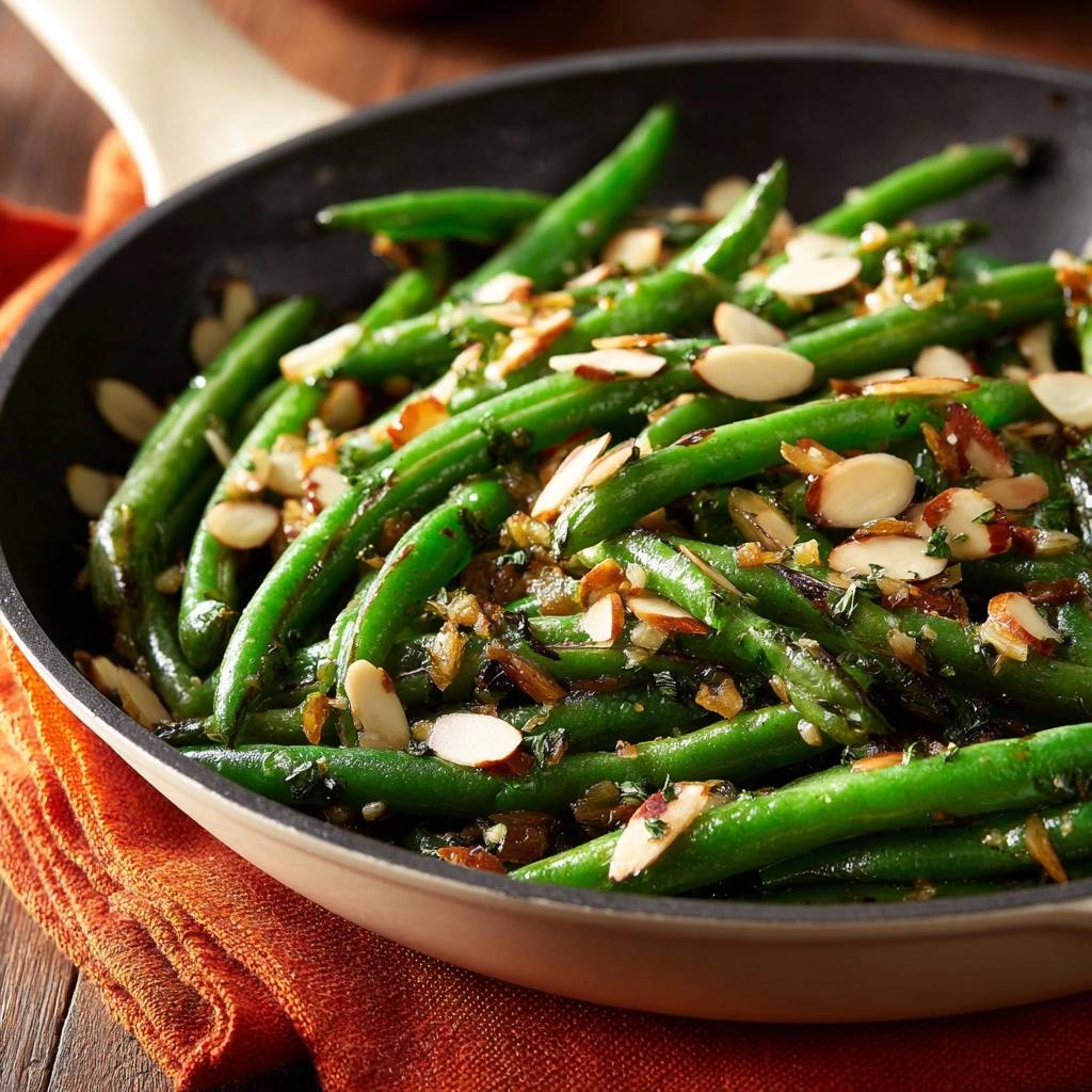 Knackige Grüne Bohnen mit Mandeln