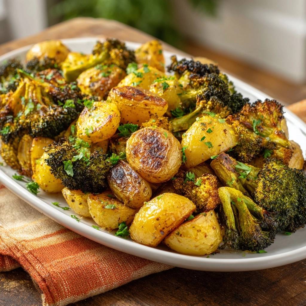Knusprige Babykartoffeln mit Brokkoli