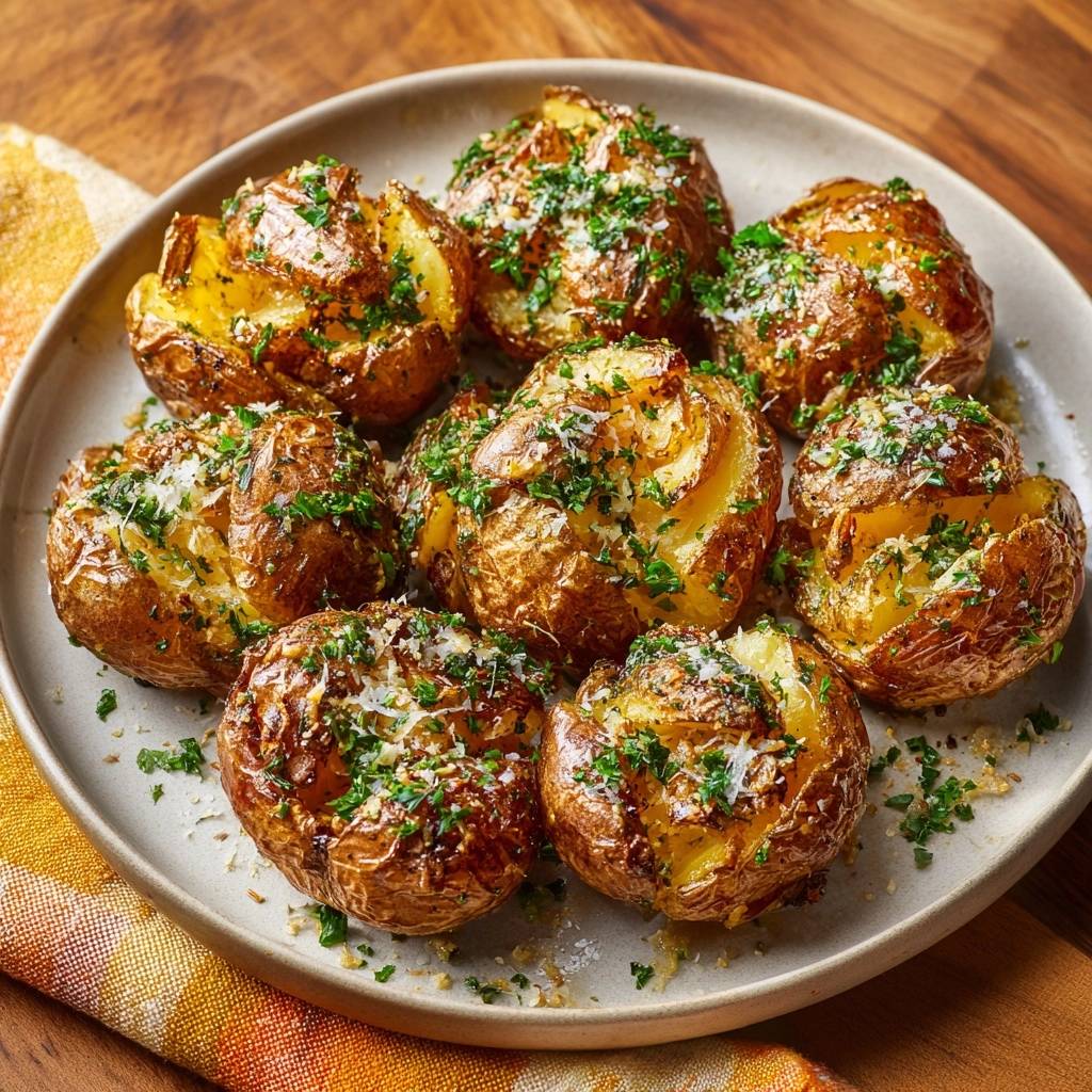 Knusprige Zerdrückte Babykartoffeln