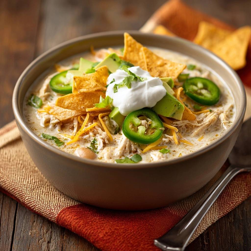 Cremiges Hähnchen-Chili