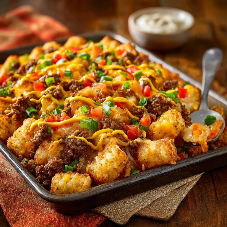 Beladener Rinderhack-Ofenkartoffel-Auflauf (Nie wieder matschige Nuggets!)