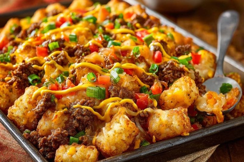 Beladener Rinderhack-Ofenkartoffel-Auflauf (Nie wieder matschige Nuggets!)