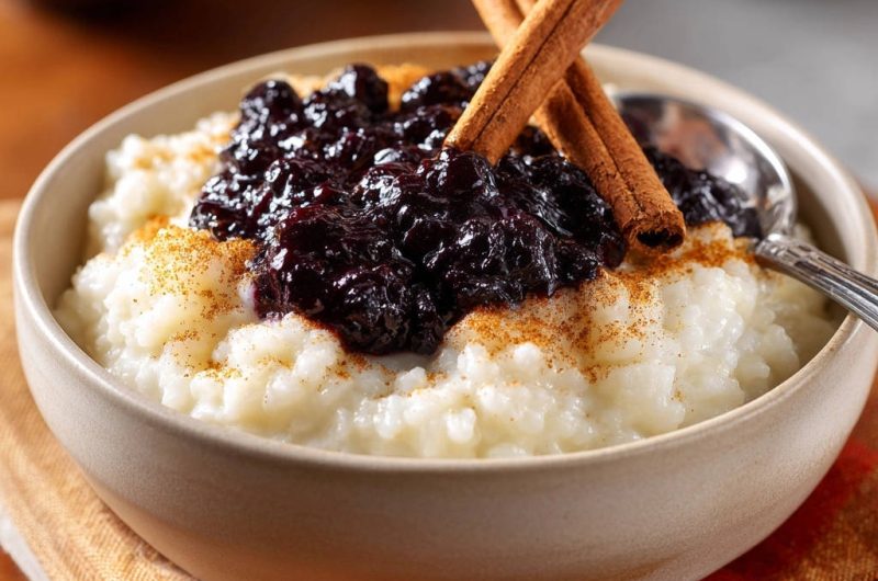 Cremiger Milchreis mit Beerenkompott