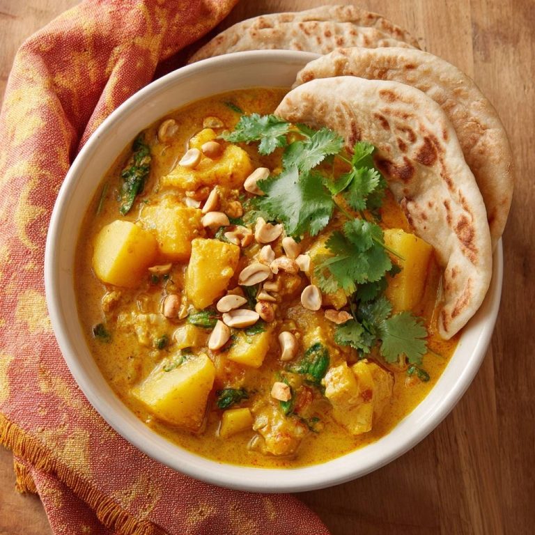 Cremiges Kartoffel-Blumenkohl-Erdnuss-Curry (Keine wässrige Soße mehr)