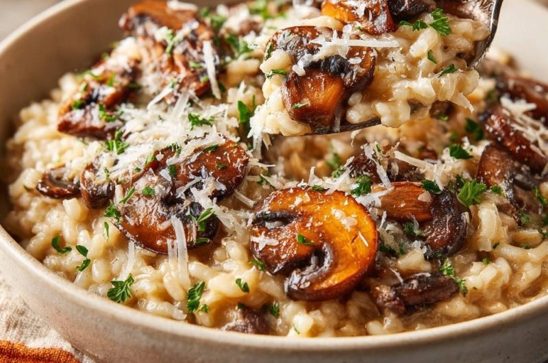 Cremiges Pilzrisotto