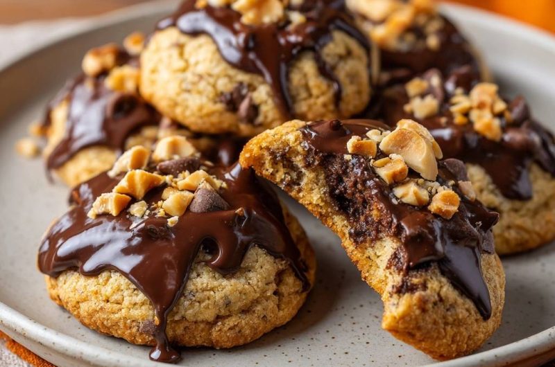 Hafer-Haselnuss-Schoko-Cookies (Nie wieder flache Kekse!)