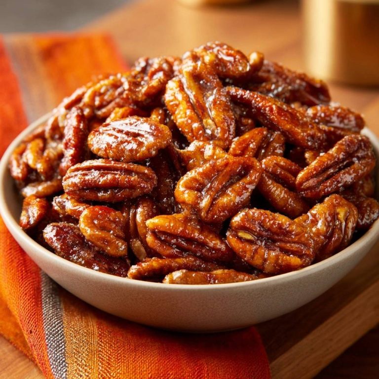 Karamellisierte Pekannüsse (Nie wieder klebende Nüsse!)