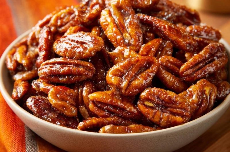 Karamellisierte Pekannüsse (Nie wieder klebende Nüsse!)