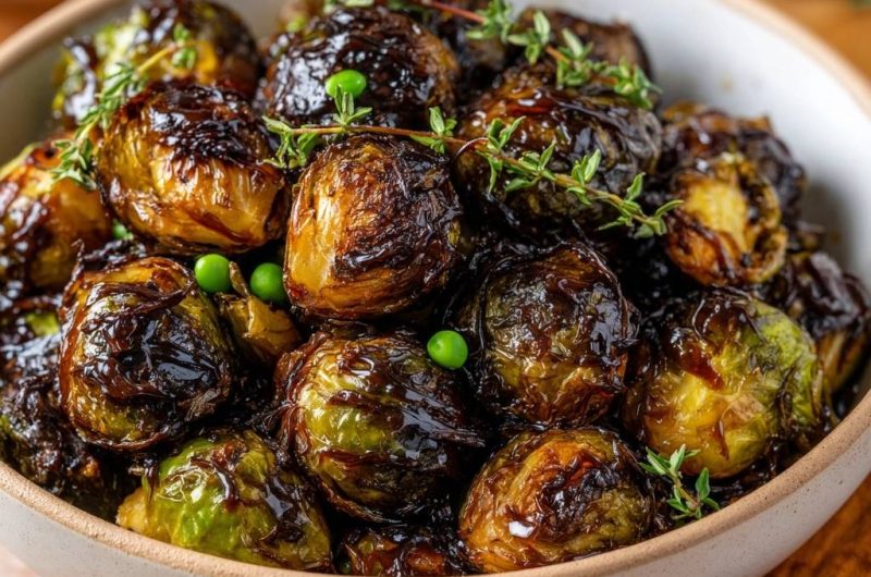 Karamellisierter Rosenkohl mit Thymian