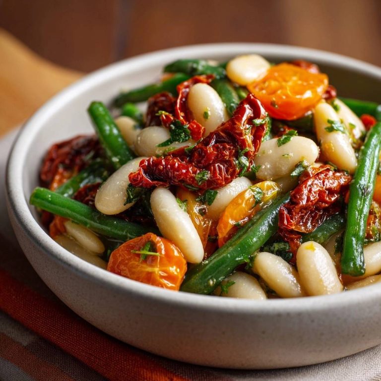Knackiger Bohnensalat mit Tomaten – Rezept
