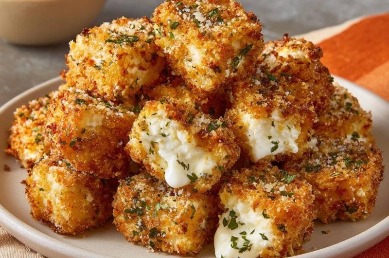 Knusprige Gebackene Käsewürfel (Nie wieder auslaufender Käse!)