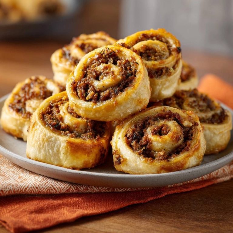 Knusprige Hackfleisch-Blätterteigrollen (Keine auslaufende Füllung mehr!)